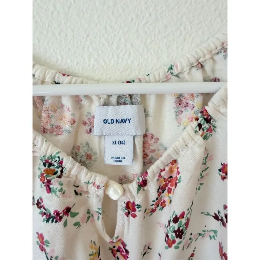 Old Navy Floral Girls Dress size XL(14)